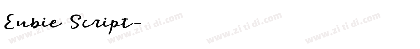 Eubie Script字体转换